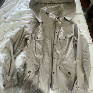 Burberry Tan rain Jacket with Hood